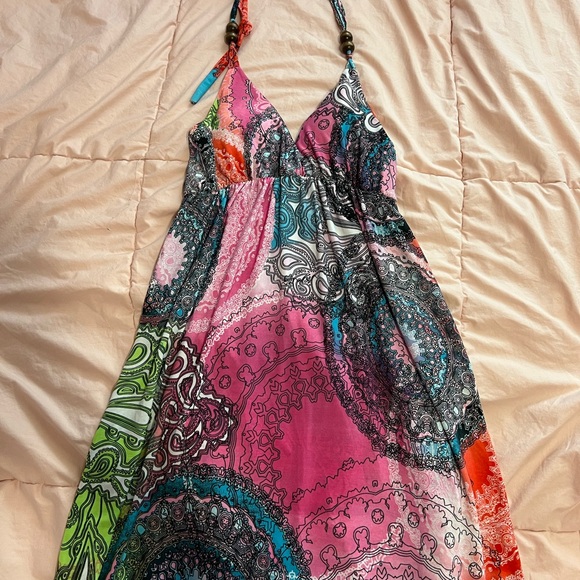Paradise Dresses & Skirts - y2k Colorful Halter Dress